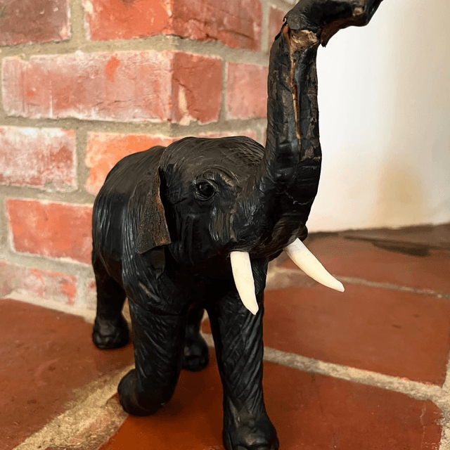 Liberty’s Of London Dark Brown Leather Elephant