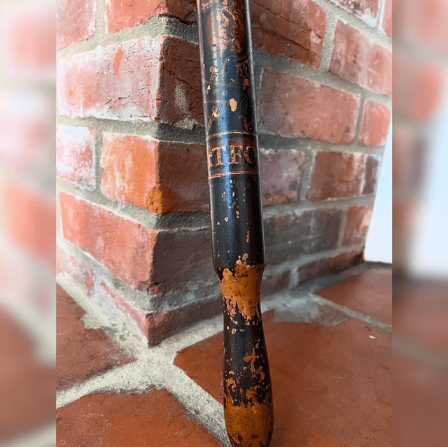 Early 19th Century Antique George III Royal Arms Stratford Police Night Stick Truncheon