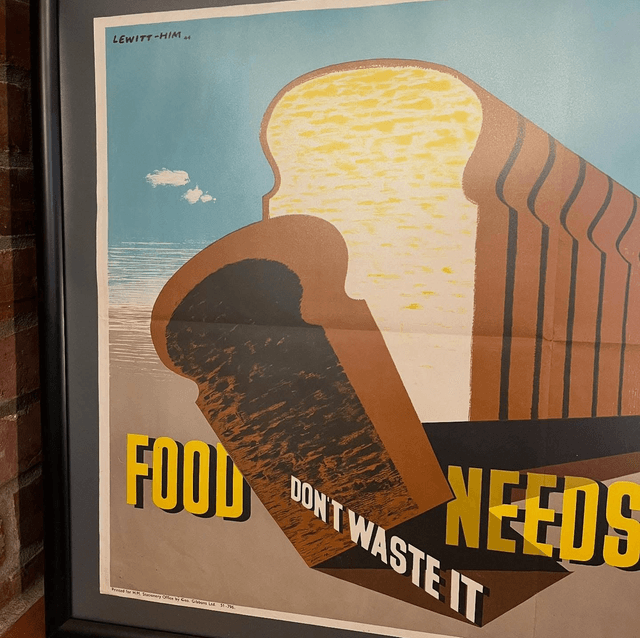 Original World War II ‘Food Needs Transport - Don’t Waste It’ by Le Witt-Him Poster