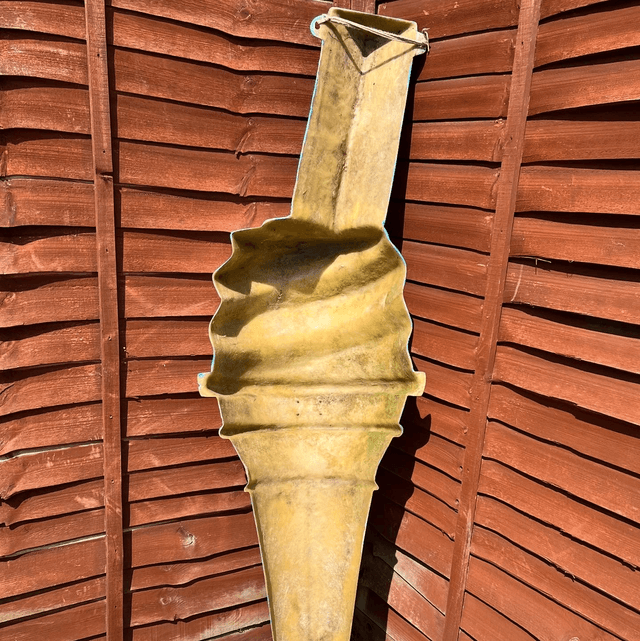 Huge 6ft 99 With Flake Fibreglass Ice Cream Advertising Sculpture  