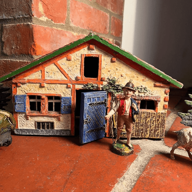 Early 20th Century Elastolin Toy Set by German Toy Manufacturer O&M Hausser 