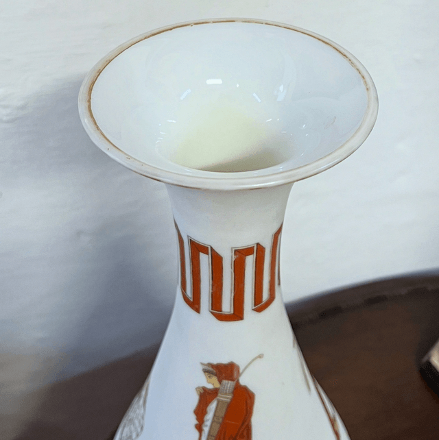 A 19th Century Harrach Neoclassical Opaline Glass Vase