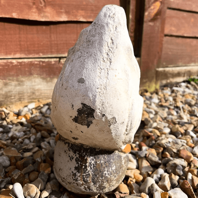 Vintage Detailed Reconstituted Stone Goose Sculpture 