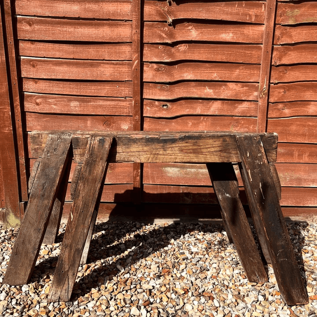 Pair of 20th Century Carpentry Trestles 