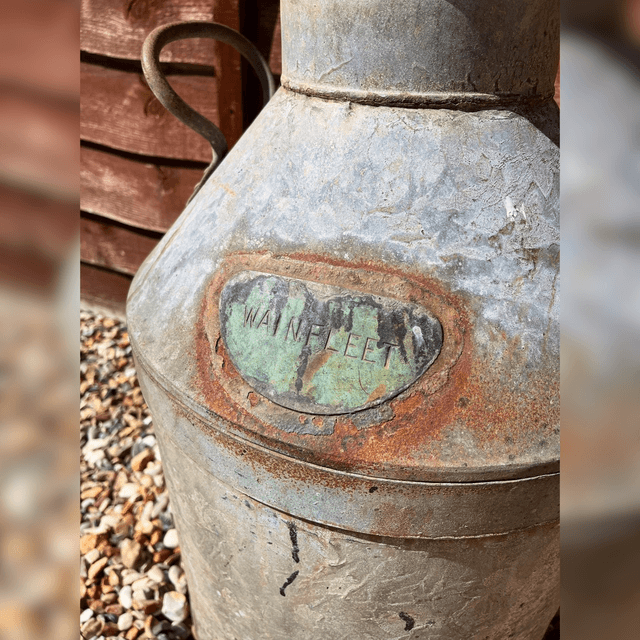 Early to Mid 20th Century British Railways (B.R E) WAINFLEET Milk Churn 