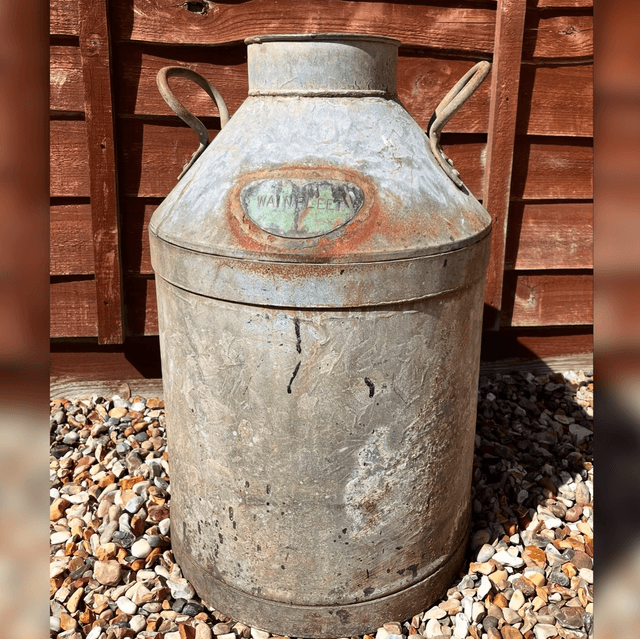 Early to Mid 20th Century British Railways (B.R E) WAINFLEET Milk Churn 