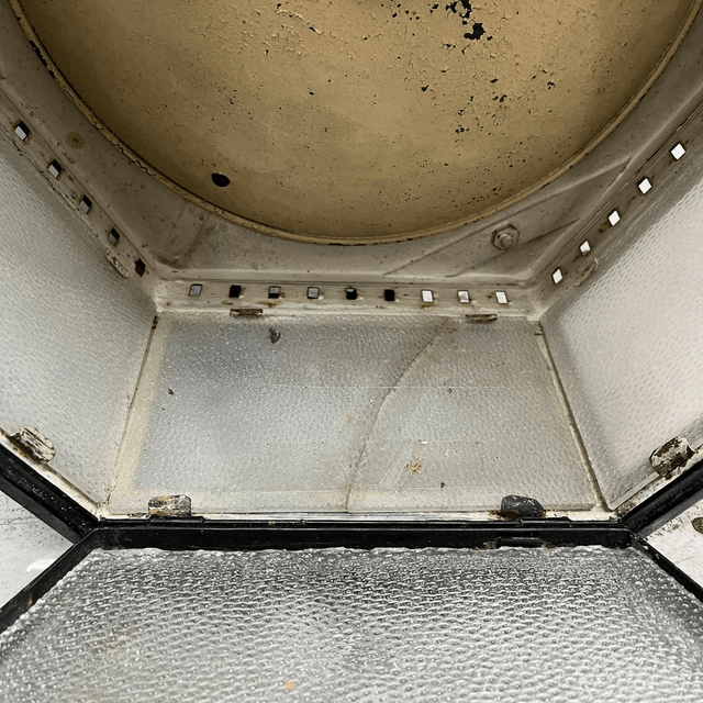 A Pair Of 1920’s/ 30’s Hexagonal Railway Station Waiting Room Ceiling Lamps