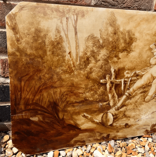 An Amateur Artist Original Copy Of French Artist Antoine Ferracci Oil On Canvas  