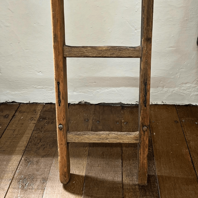 A Late 19th Century Small French Rustic Vineyard Fruit Tree Ladder 