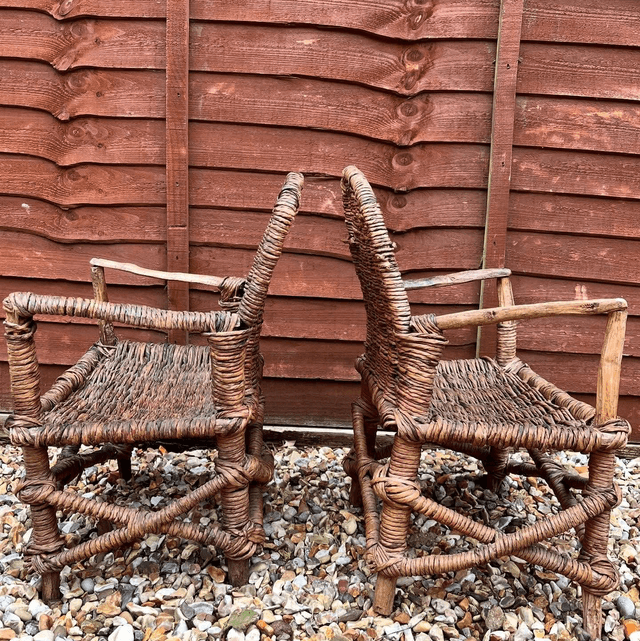 A Pair of 19th Century Folk Art Children’s Chairs