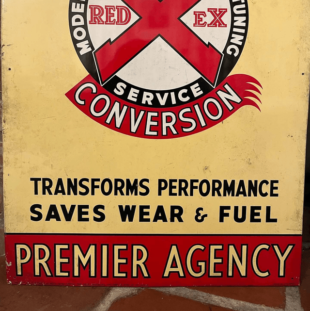 1950’s REDeX PREMIER AGENCY Sign