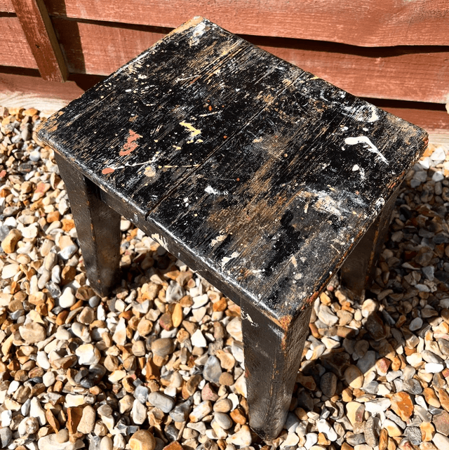 20th Century Small Wooden Rustic Stool