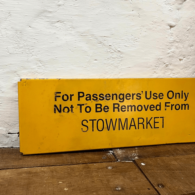 1987 British Railway Luggage Trolley Sign, Specifically From Stowmarket Station