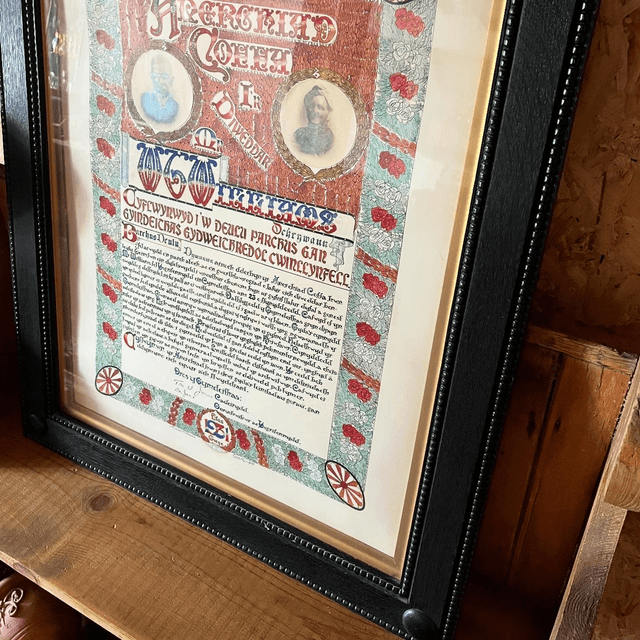 A 1931 Dated Welsh Co-operative Society Poster In An Oak Glazed Frame 