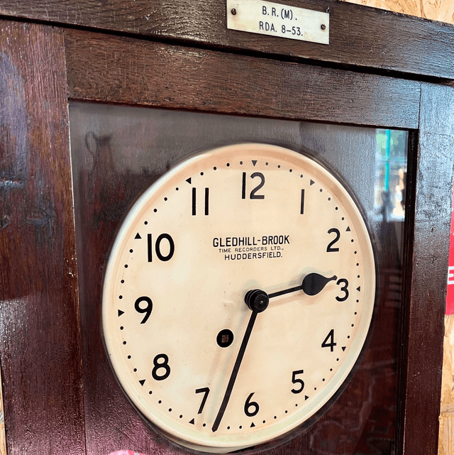 A 1953 Dated British Railways Gledhill-Brook Time Recorder