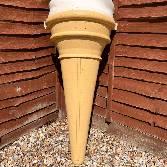 Huge 6ft 99 With Flake Fibreglass Ice Cream Advertising Sculpture  