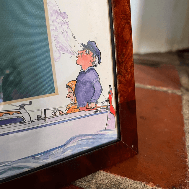A Vintage Bryn Parry Studios Humorous Sailing Scene
