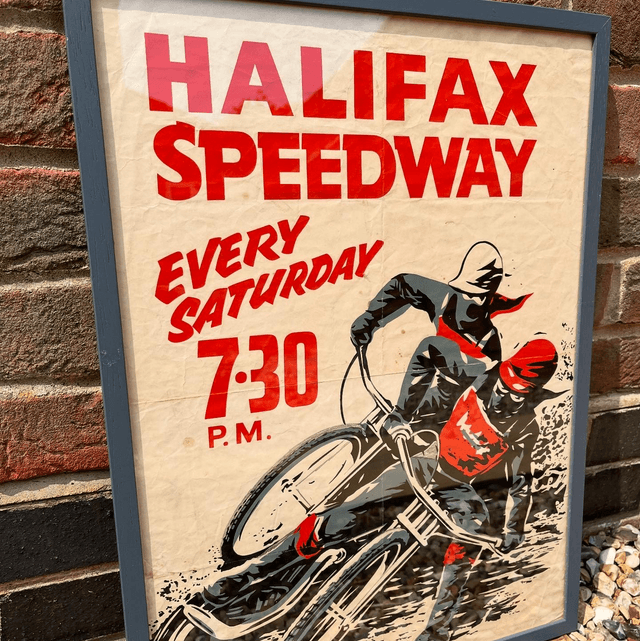 1960’s Halifax Dukes Speedway Poster From The Shay Stadium