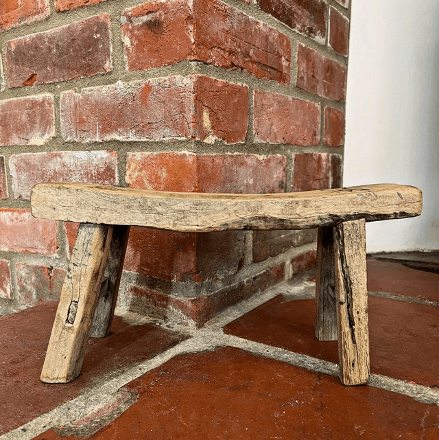 20th Century Small Wooden Milking Stool