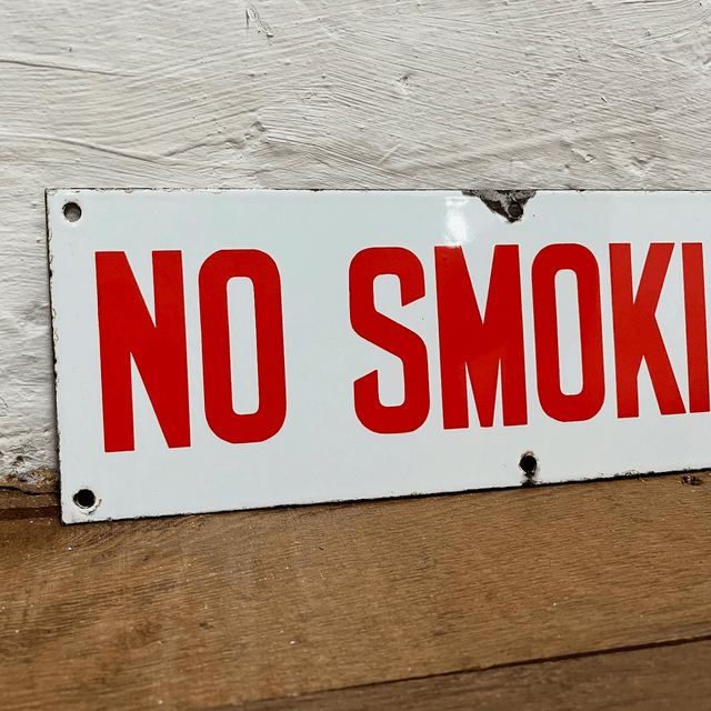 1950’s/ 60’s “NO SMOKING” Enamel Sign