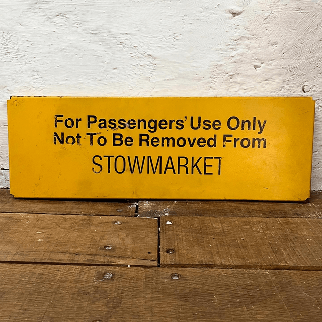 1987 British Railway Luggage Trolley Sign, Specifically From Stowmarket Station