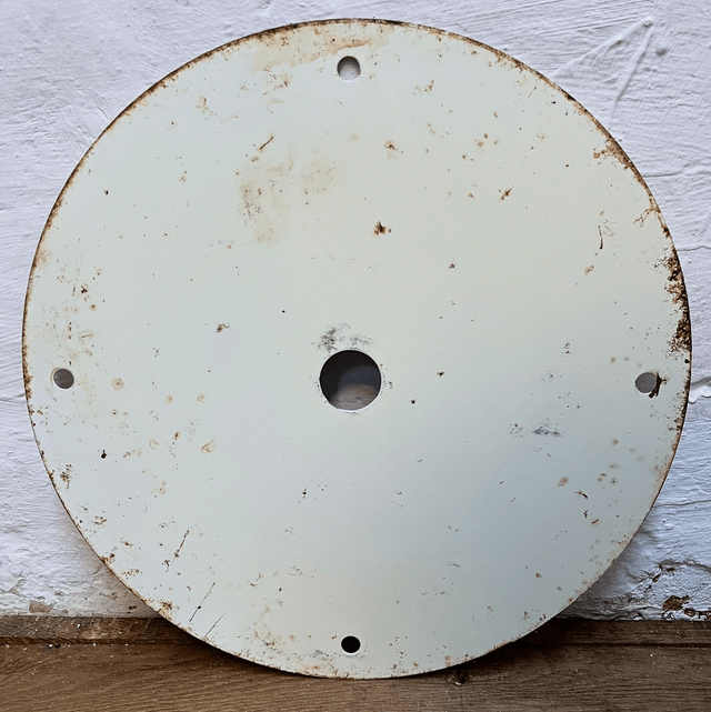 A British Army Surplus Issue Metal White Convoy Traffic Route Marker (No.2) 