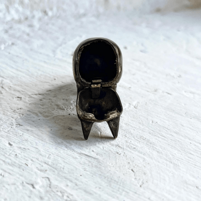 19th Century Vesta Match Case In The Form Of A Pig