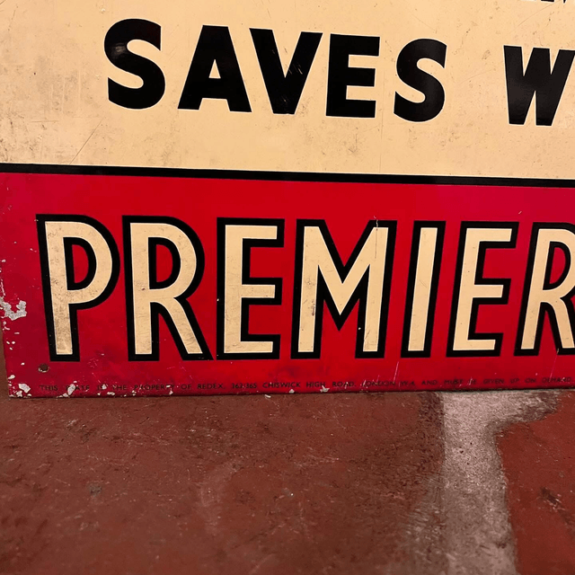 1950’s REDeX PREMIER AGENCY Sign