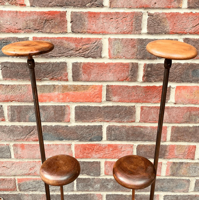 A Set Of Four 1920’s Copper Hat Stands By Renowned Shop Fitters Harris & Sheldon Ltd Birmingham