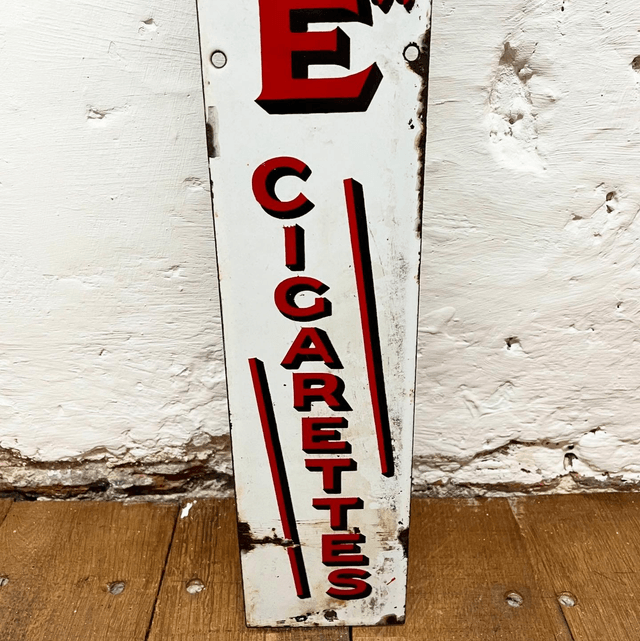 Early 20th Century WILL’S “GOLD FLAKE” Cigarettes Enamel Advertising Sign