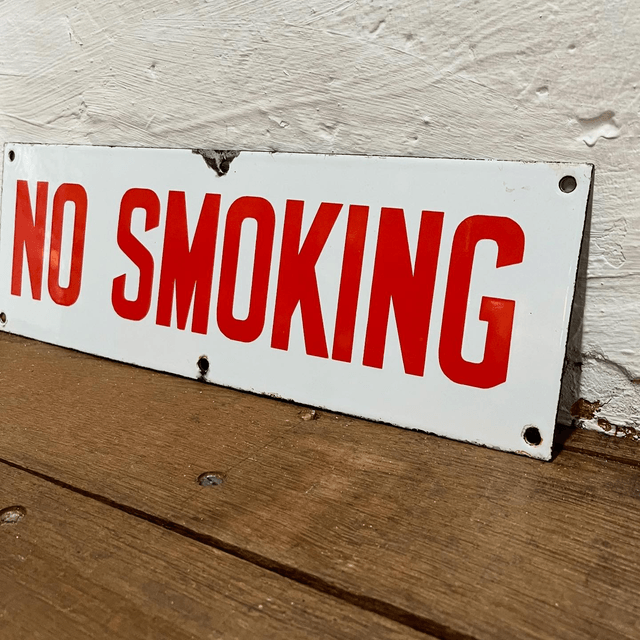 1950’s/ 60’s “NO SMOKING” Enamel Sign