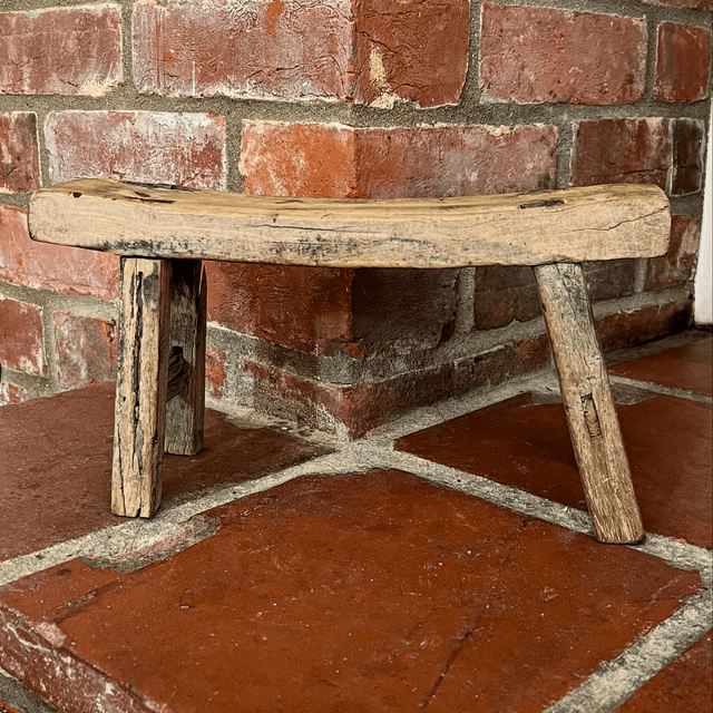 20th Century Small Wooden Milking Stool