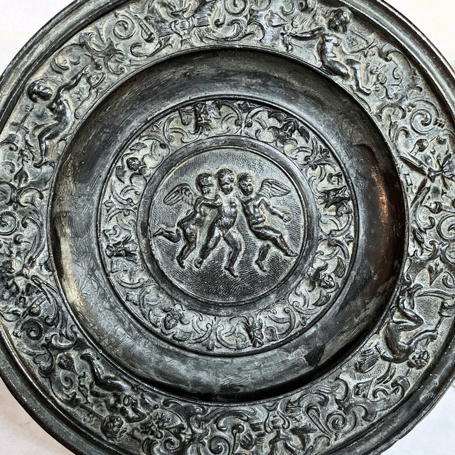 A 19th Century Victorian Grand Tour Bronze Plate 