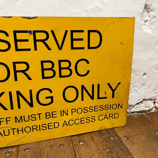 BBC Parking Only Employee/ Public Directive Sign