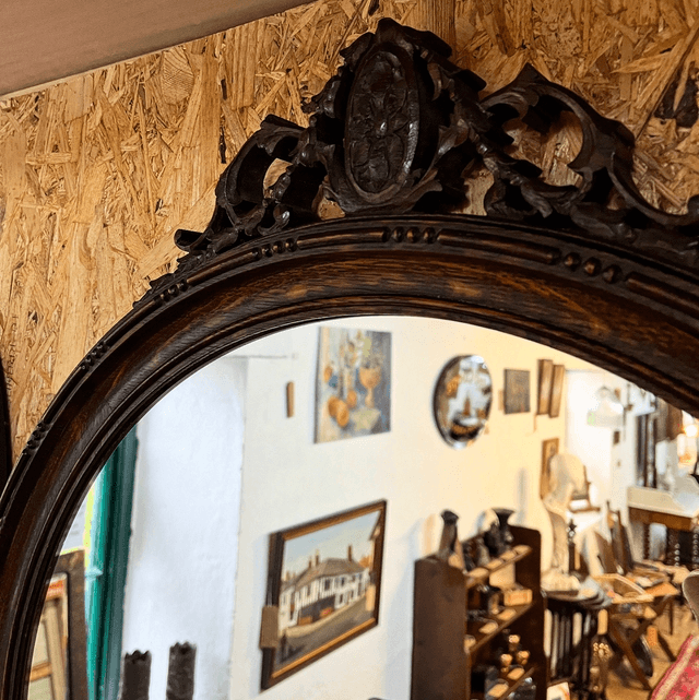 A Large 1930’s Wall Hanging Triple Overmantle Mirror