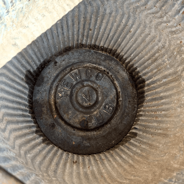 1920’s/ 30’s Galvanised Steel Chevron “Dolly Tub” By Yewco Tubs 