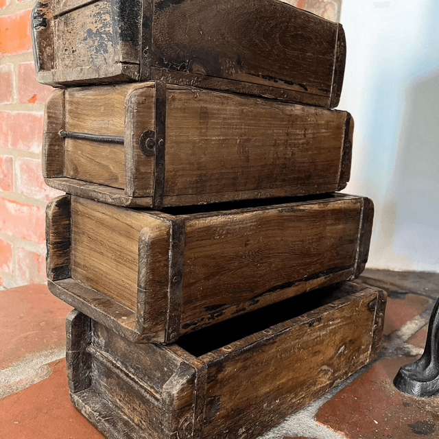 Set Of 4 Reclaimed Indian Brick Moulds