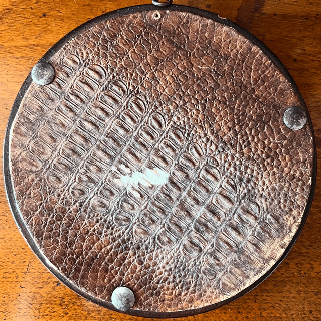 Antique English Victorian Pratt-ware Pot-lid “The Village Wedding”