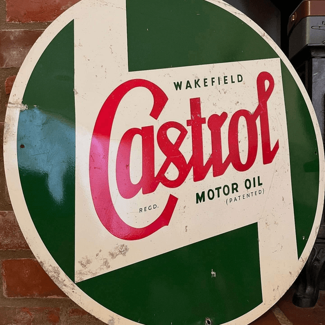 1950’s Wakefield Castrol Motor Oil Sign