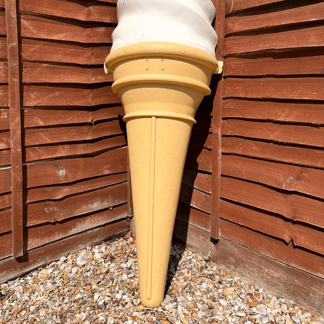 Huge 6ft 99 With Flake Fibreglass Ice Cream Advertising Sculpture  