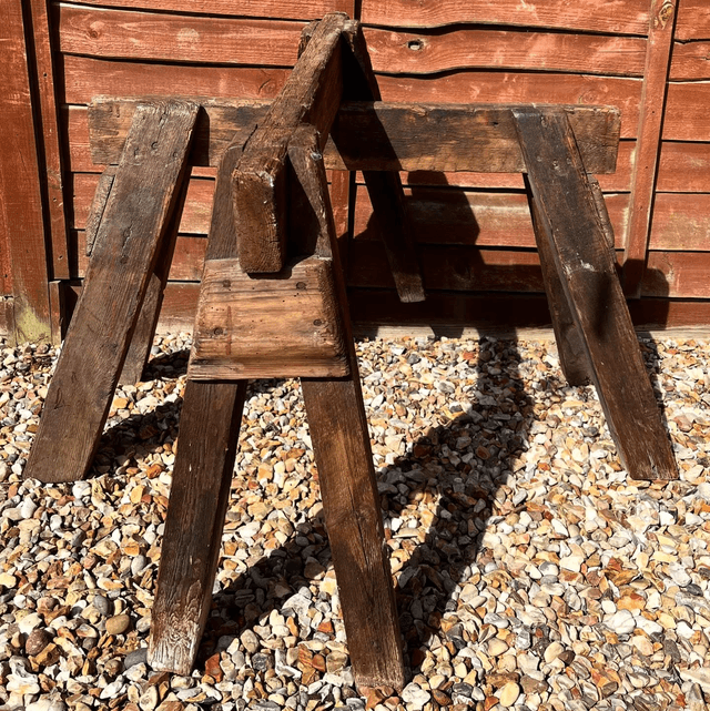 Pair of 20th Century Carpentry Trestles 