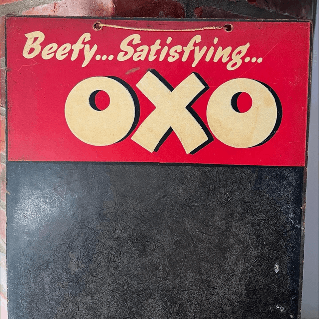 1950’s OXO Advertising Chalk Board/ Sign