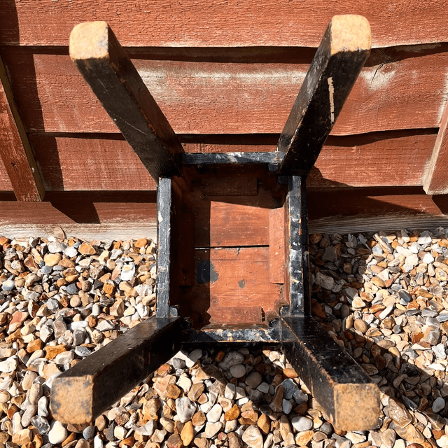 20th Century Small Wooden Rustic Stool