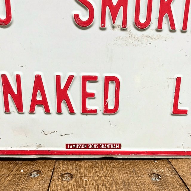 A Vintage Petrol Station Forecourt Directive Industrial Sign