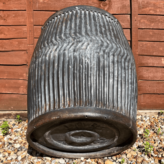 1920’s/ 30’s Galvanised Steel Chevron “Dolly Tub” By Yewco Tubs 