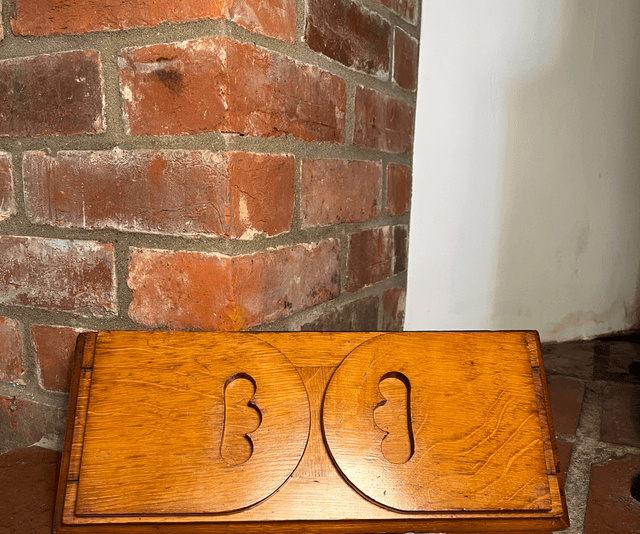 Late 19th Early 20th Century Antique Solid Oak Wooden Bookends Book Slide