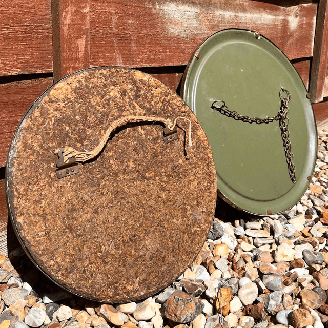 Two 1940’s Brass Convex Porthole Mirrors 