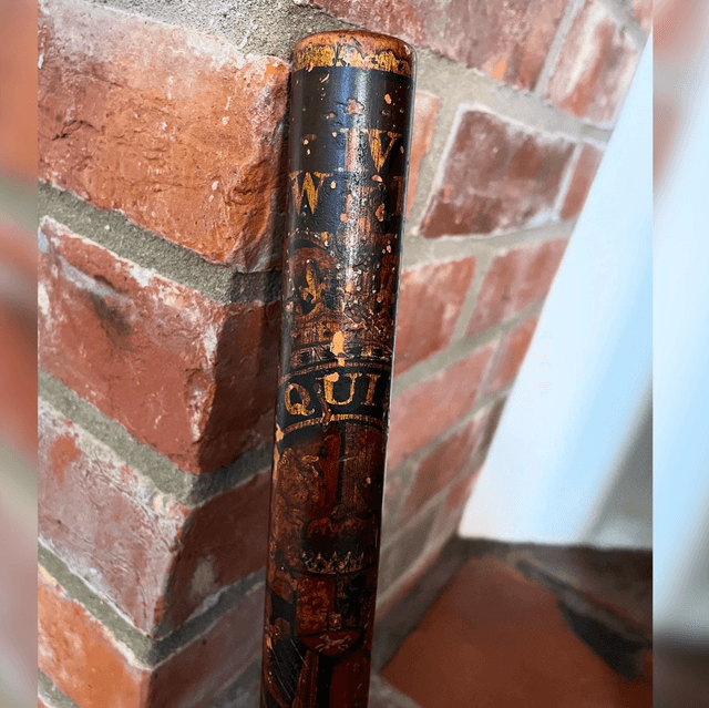 Early 19th Century Antique George III Royal Arms Stratford Police Night Stick Truncheon