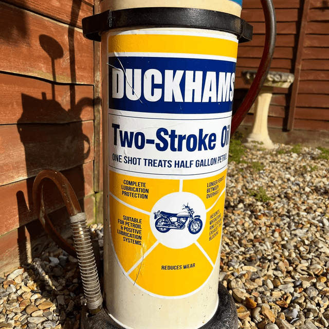 1970’s DUCKHAMS Motorcycle Two-Stroke Shot Dispenser