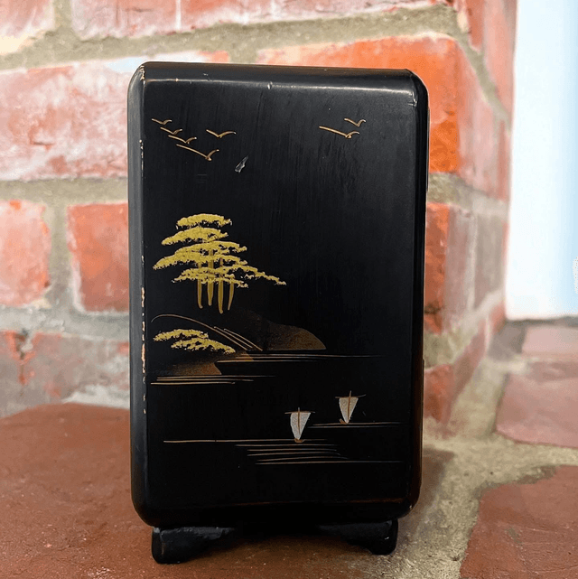 A Early 20th Century Japanese Post Meiji Period, Lacquered Chest Of 3 Table Draws